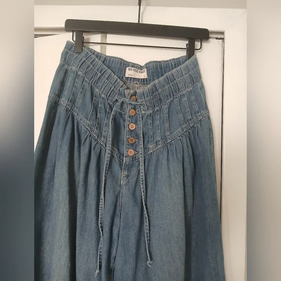 Free People Forget Me Knot Wide Leg Jeans S We The Free - Picture 6 of 6